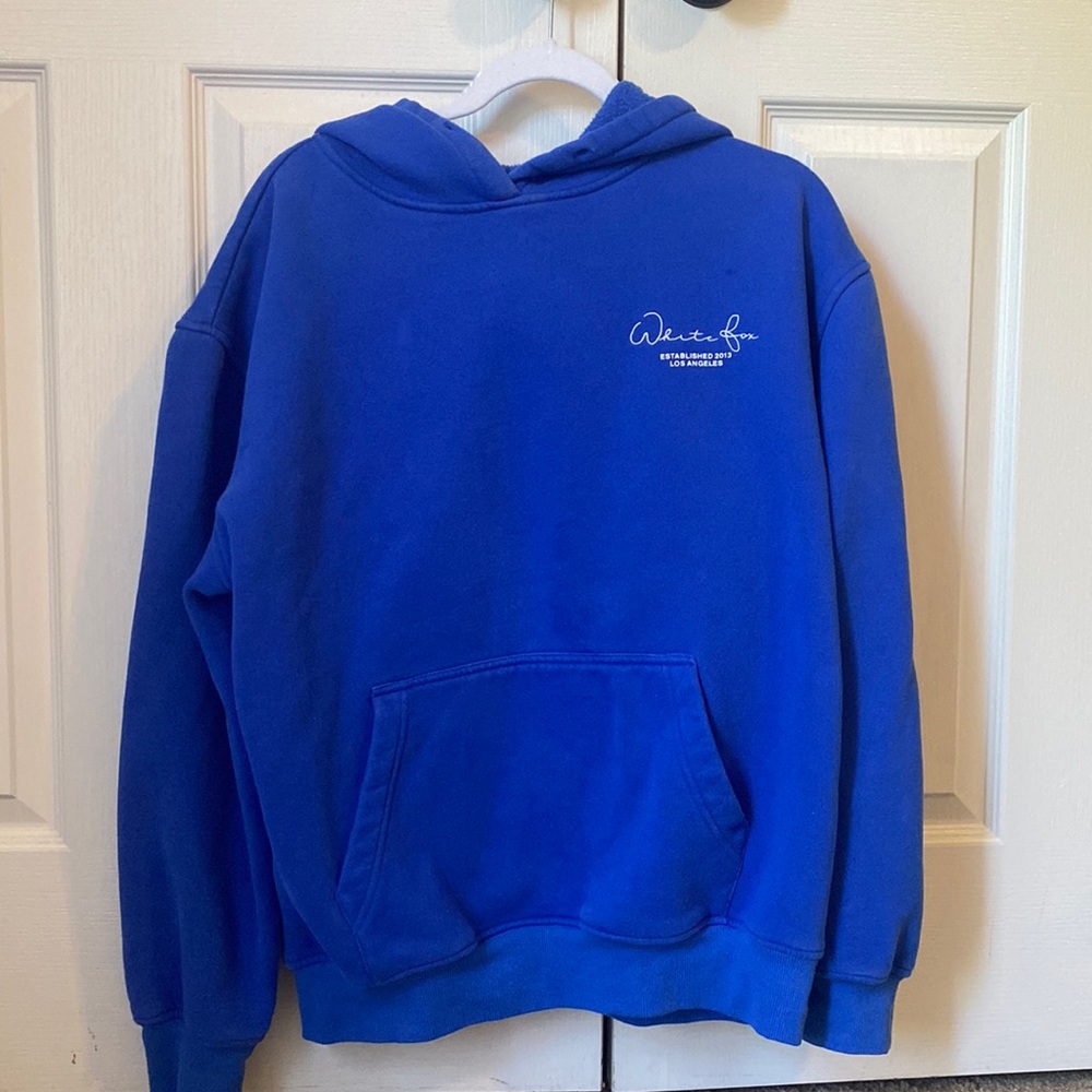 White fox hoodie